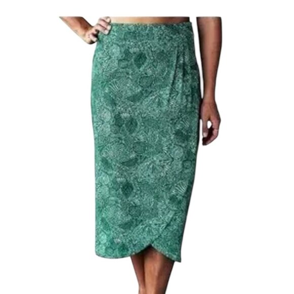 RipSkirt Hawaii Wailea Green Wrap Skirt Length 3 size Large  Rip Skirt - Picture 1 of 6